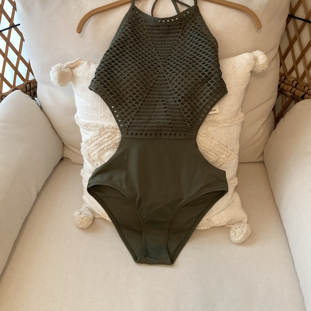 Aerie Crochet One Piece Swimsuit